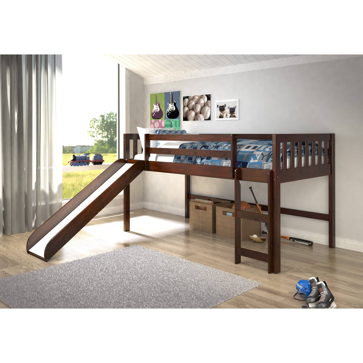Twin Bed with Slide V50463