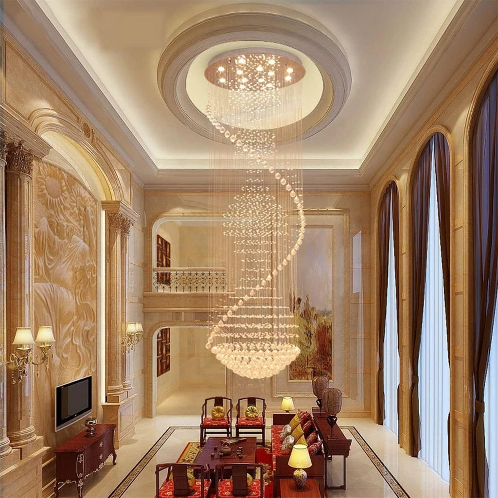 Crystal Spiral Chandelier for Staircase J4297