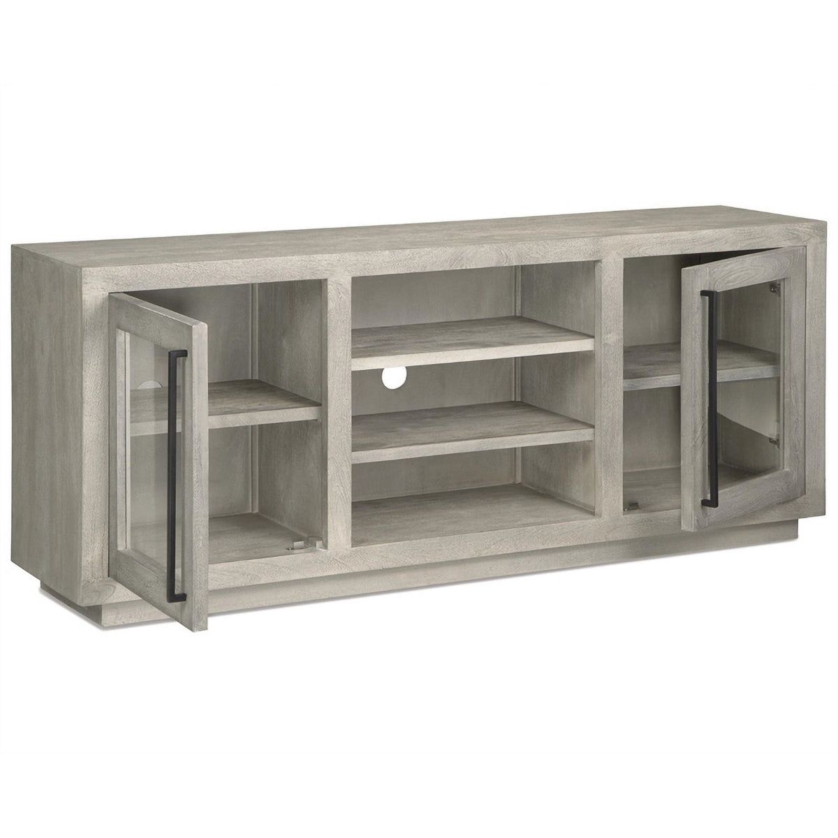 Light Gray Wood Accent Cabinet O7127