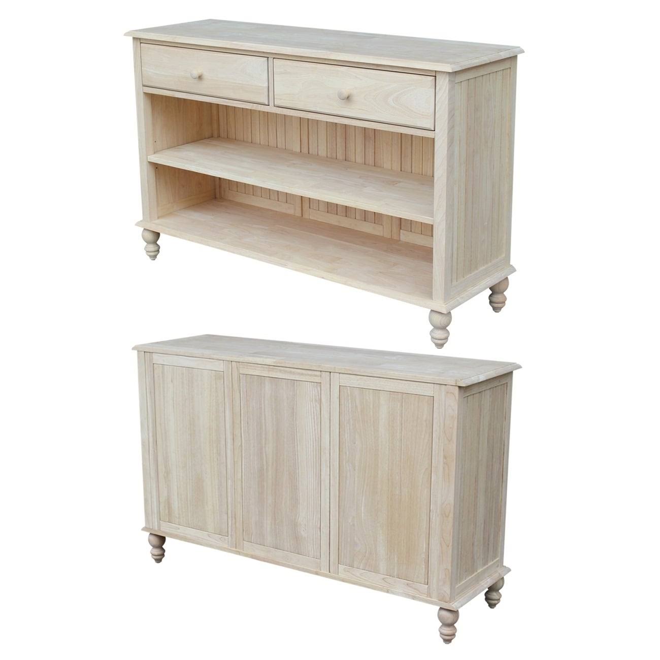 Beach White Cottage Console Table C10665