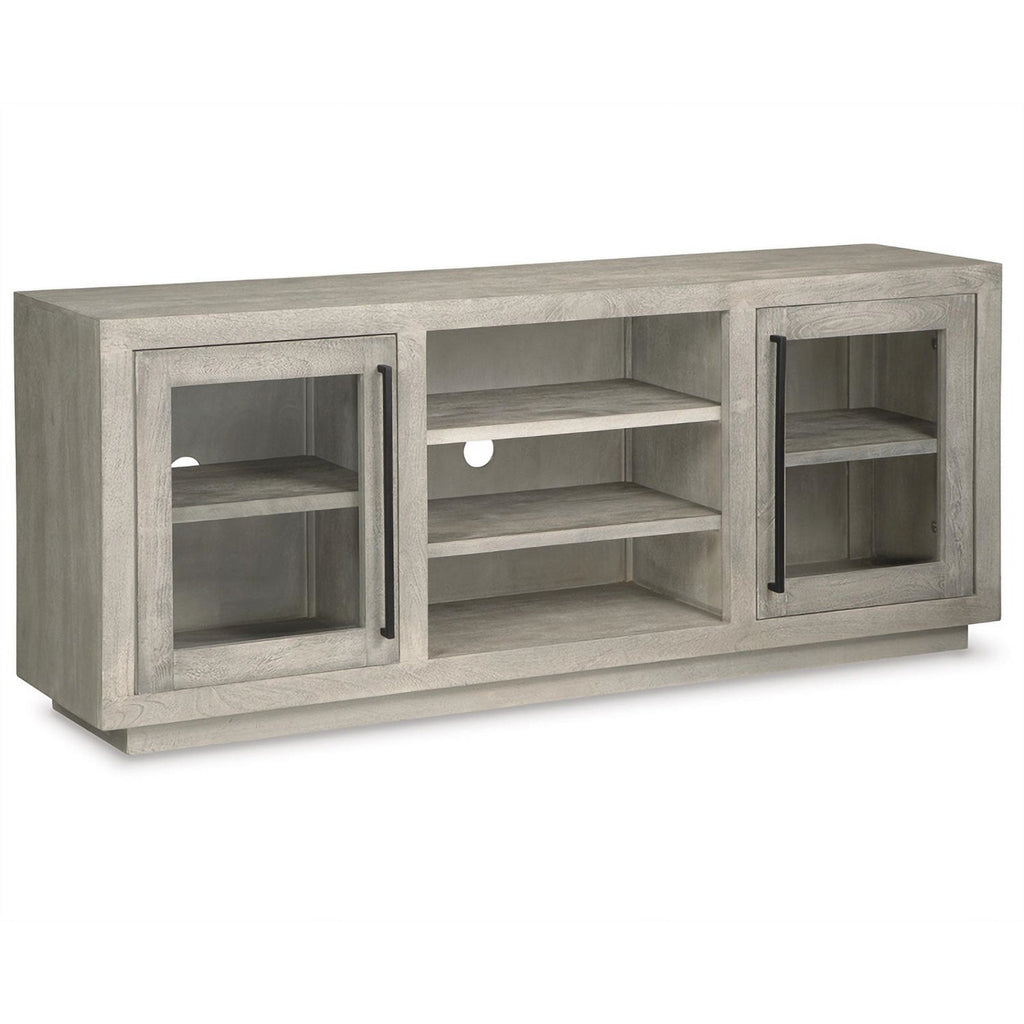 Light Gray Wood Accent Cabinet O7127
