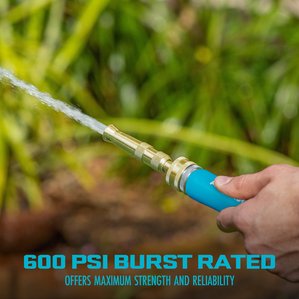 25ft Fiberjacket Garden Hose with Metal Fittings S1908
