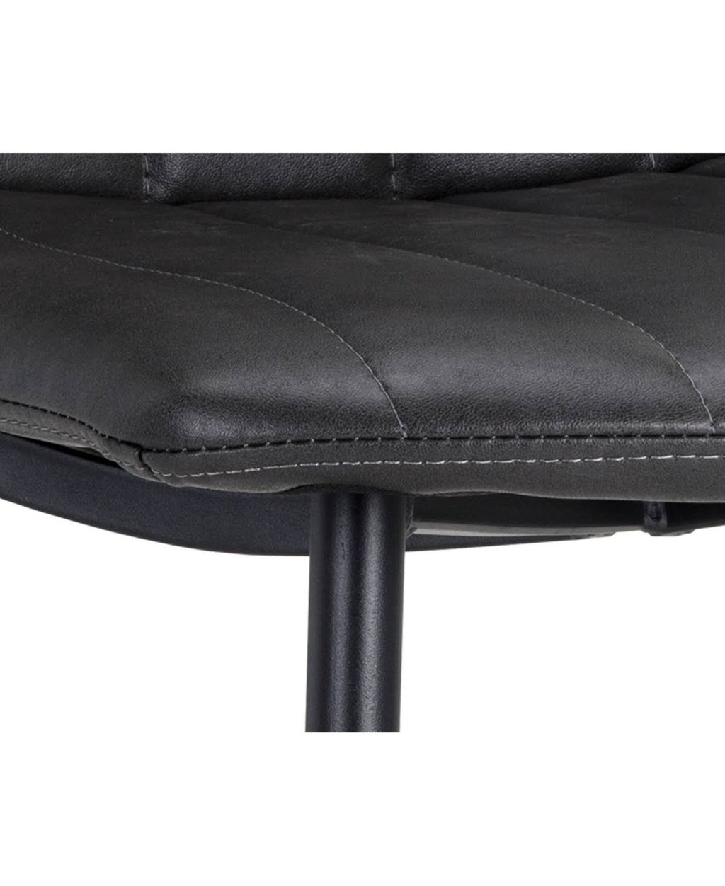 Black Faux Leather Dining Chair U727