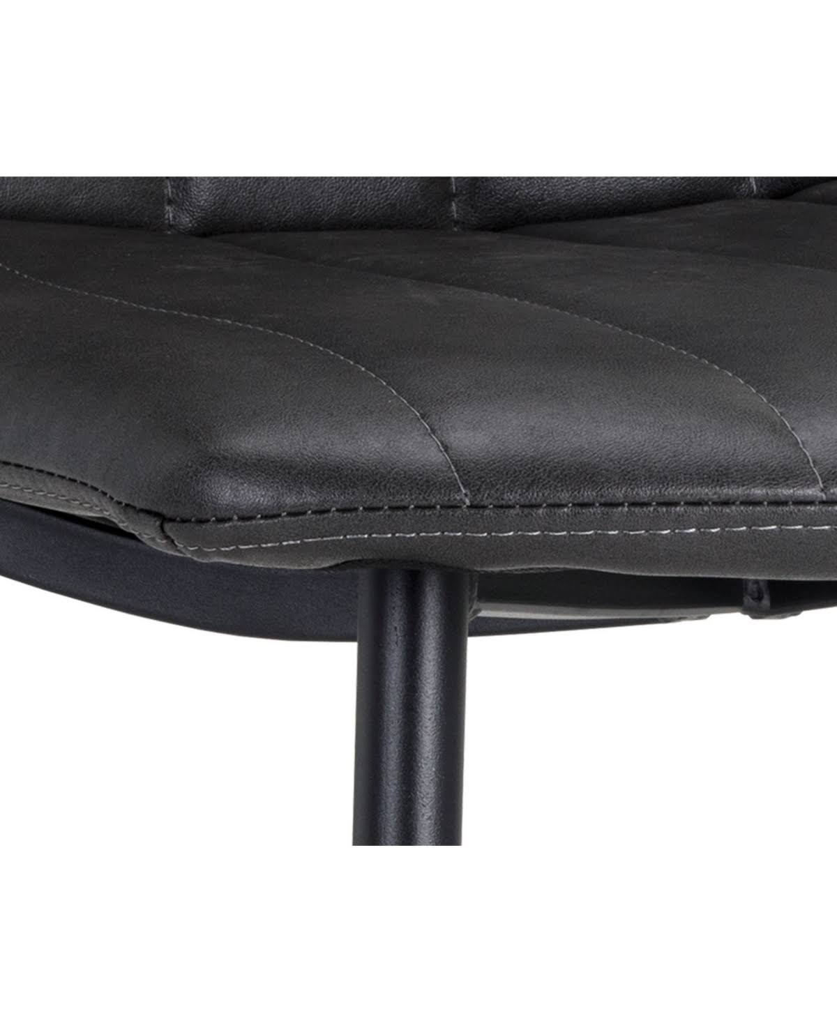 Black Faux Leather Dining Chair U727