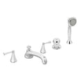 2-Handle Deck Mount Roman Tub Faucet in Polished Chrome S300106
