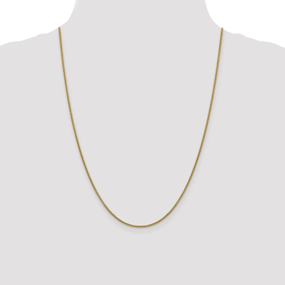 14kt Yellow Gold 24 inch Box Chain with Lobster Clasp G53733