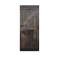 Dark Coffee Knotty Pine Solid Wood Interior Barn Door Slab G380010