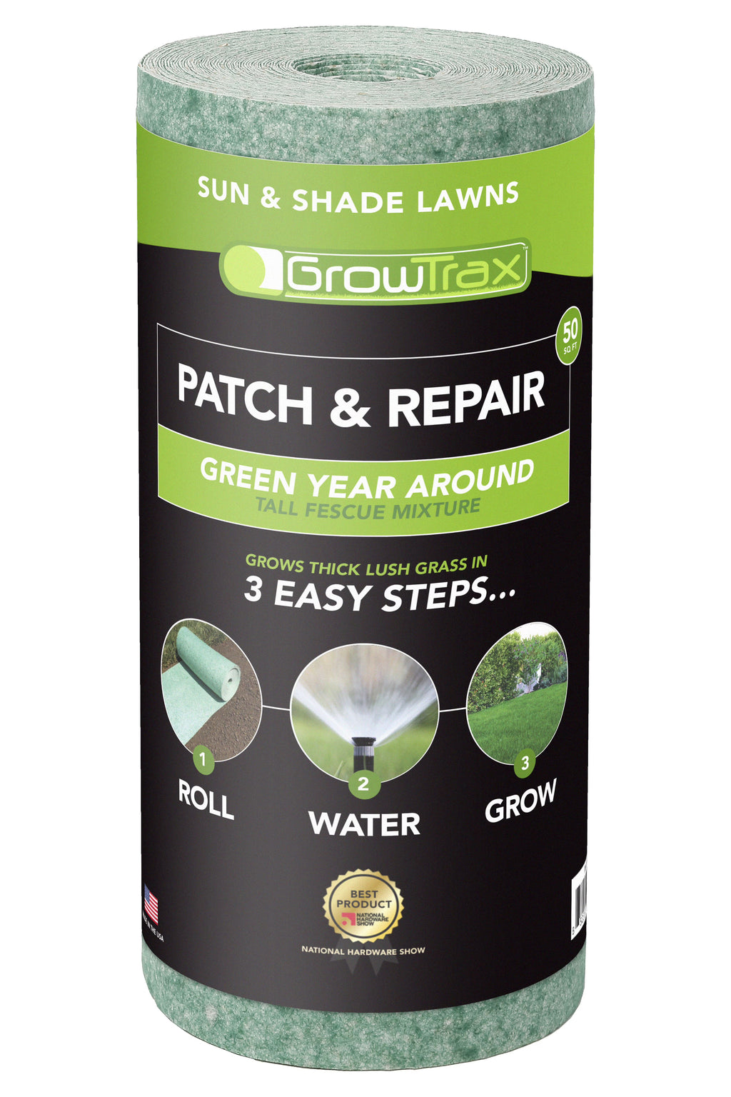 50-ft. x 1-ft. Fescue Mix Grass Seed with Mulch Blanket E6588