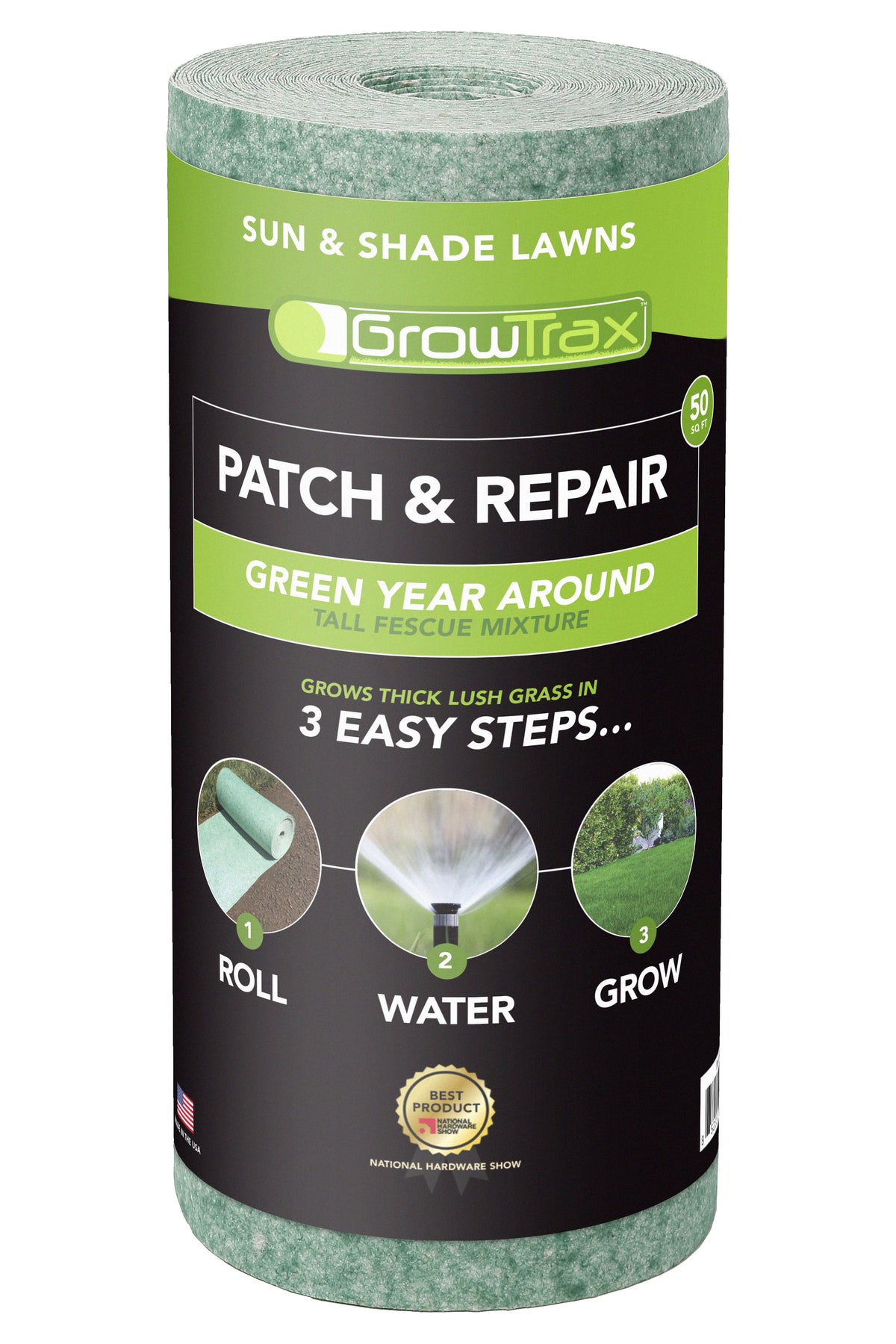 50-ft. x 1-ft. Fescue Mix Grass Seed with Mulch Blanket E6588
