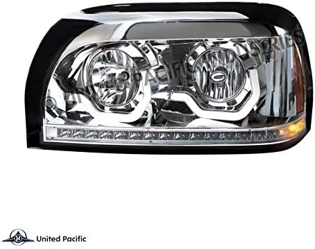 Chrome Projection Headlight with LED Turn Signal & Light Bar W332
