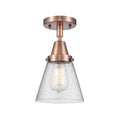 Antique Copper Small Cone Flush Mount P436972