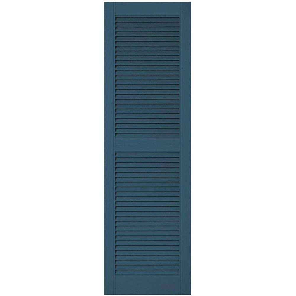 Classic Blue Open Louver Shutters C237652