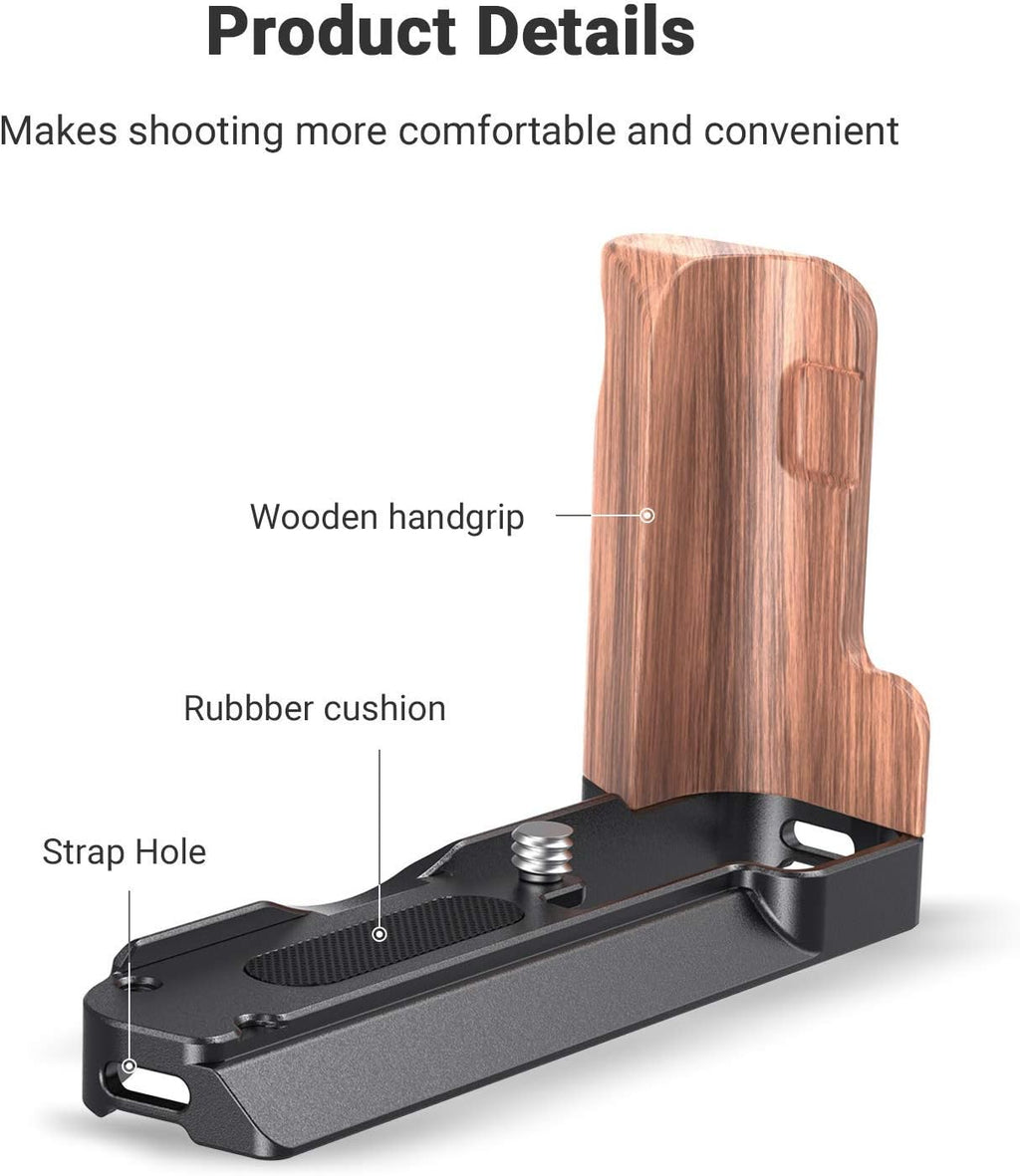 L-Shape Bracket Wooden Grip for RX100 Camera E798266