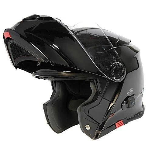 Silver Flip-Up Motorcycle Helmet U617